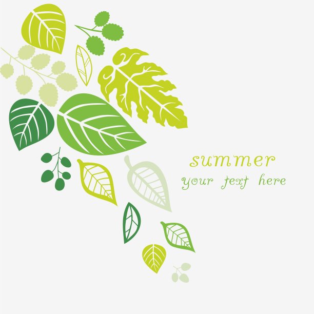 无缝模式与叶抽象叶纹理图片下载