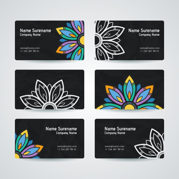 一套设计模板与名片图片下载