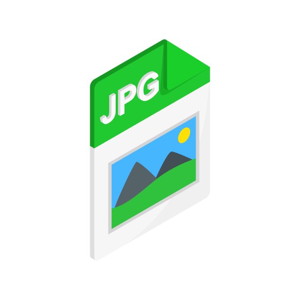 JPG文件2.5D风格图标图片下载
