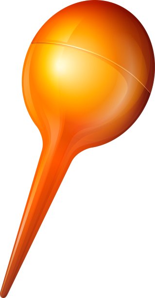 橙色注射器球图片下载