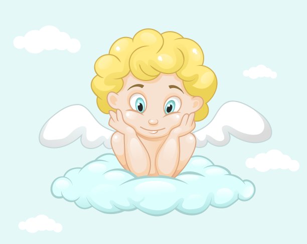 云中可爱的天使图片下载