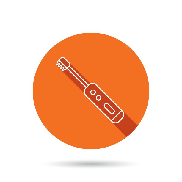 电动牙刷图标牙齿清洁标志图片下载