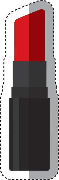 彩妆口红孤立图标图片下载