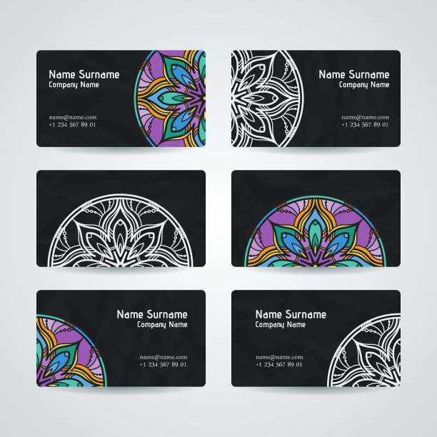 一套设计模板与名片图片下载