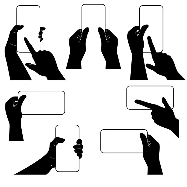 手与智能手机和是否其他gadget图片下载