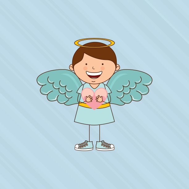 可爱的天使设计图片下载