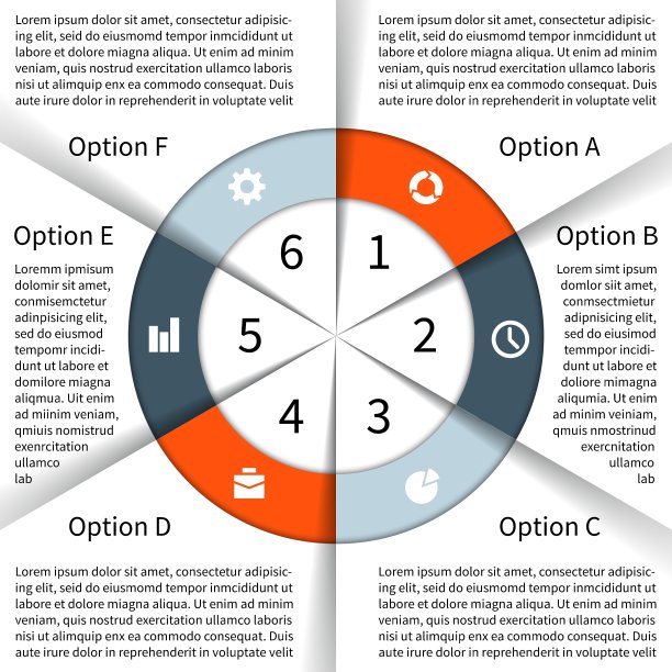 现代信息图形的商业项目图片下载