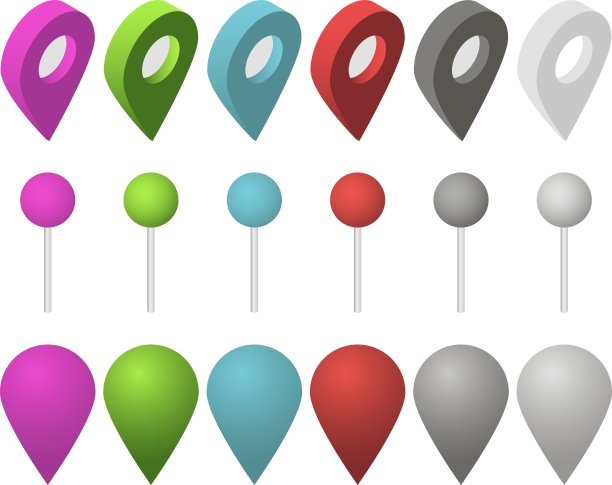 一组等距映射指针图片下载