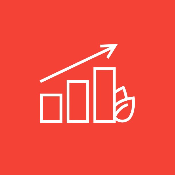 条形图与叶线图标图片下载