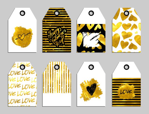 一套情人节宣传册和卡片图片下载