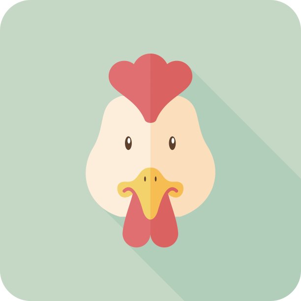 鸡平图标与长影子图片下载