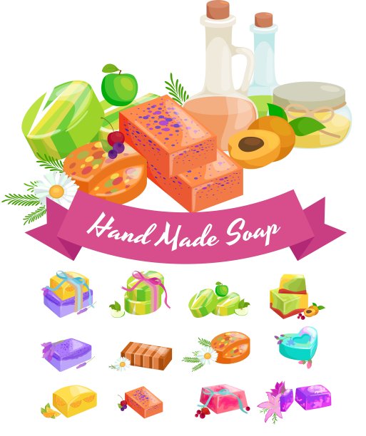 自制棒、肥皂、鲜花和精油图片下载