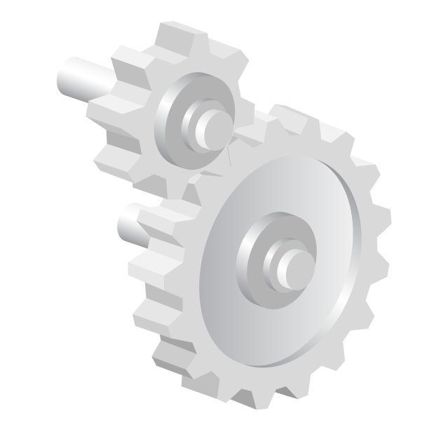 工业标志大钢齿轮图片下载