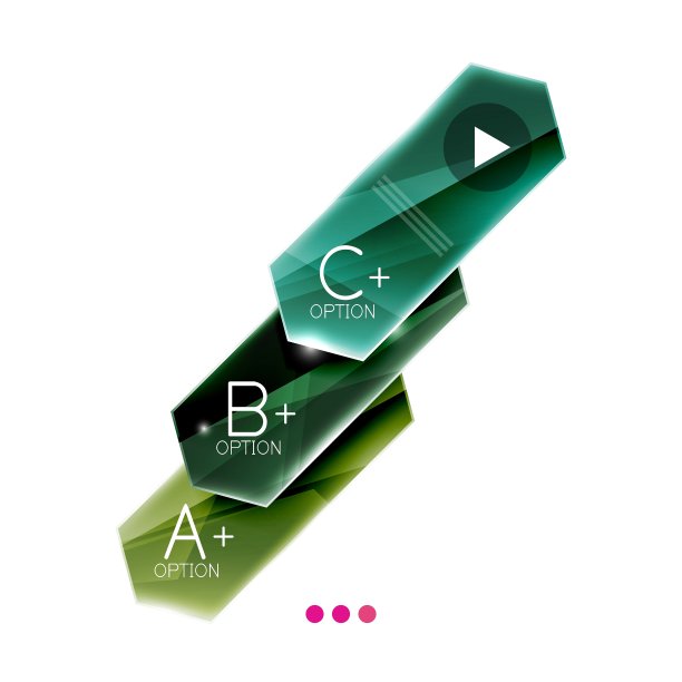 彩色光泽条纹箭头业务图片下载