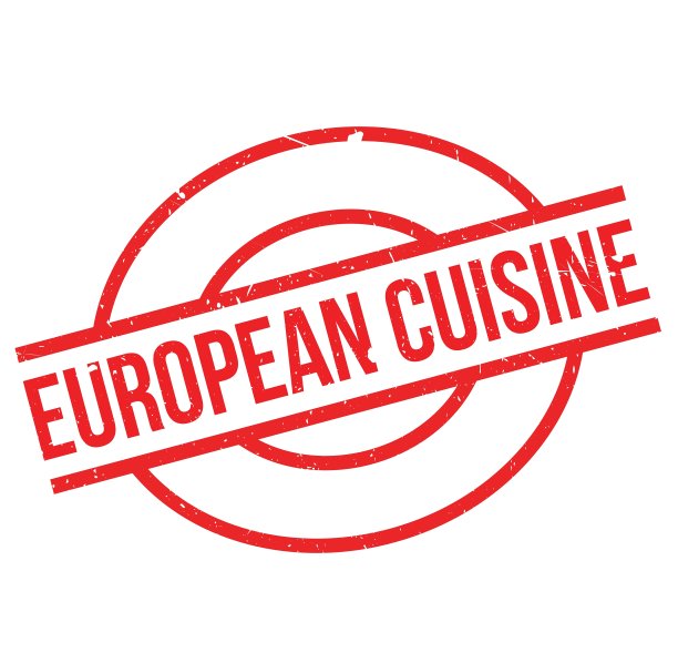 欧洲美食橡皮图章图片下载