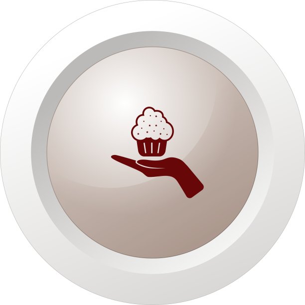 平面剪纸风格的图标蛋糕图片下载