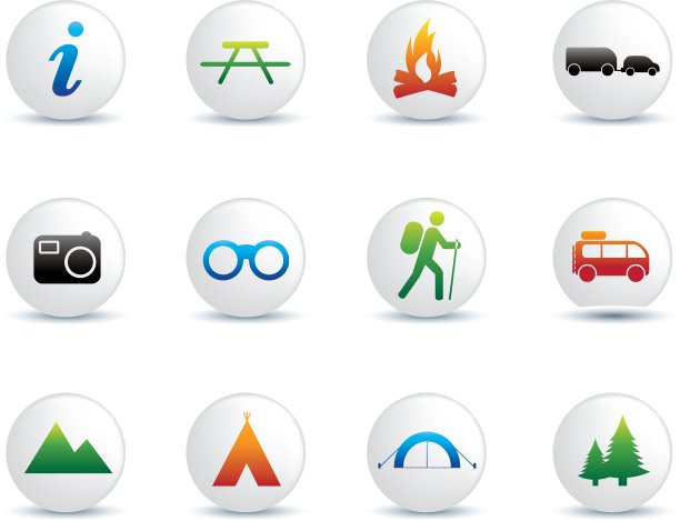 露营的图标图片下载