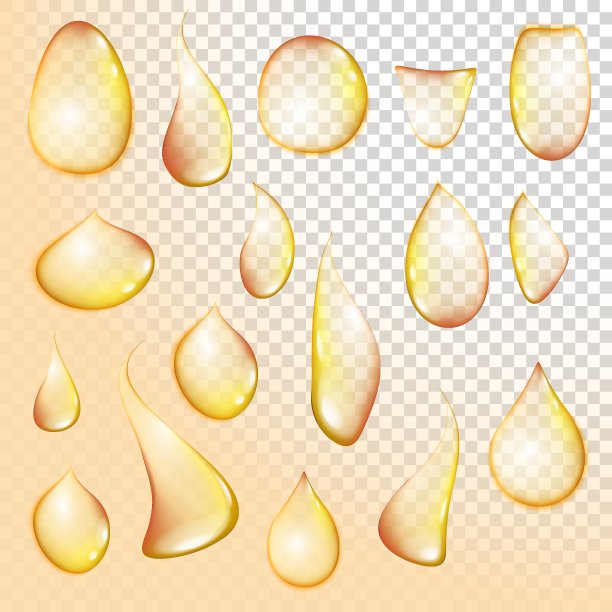 水滴纯清，水滴逼真，集孤立图片下载