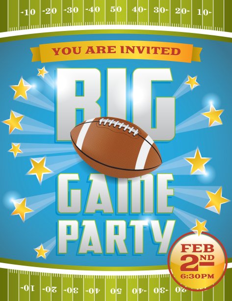 足球比赛邀请传单图片下载