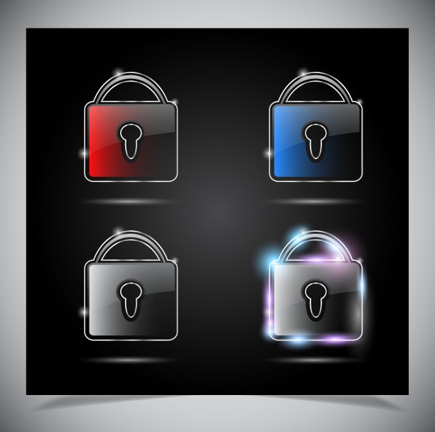 玻璃发光透明图标图片下载