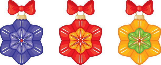 圣诞装饰的明星图片下载