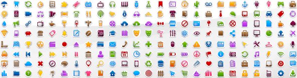 200贴纸图标图片下载