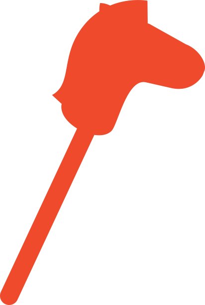 玩具娃娃剪影图标图片下载