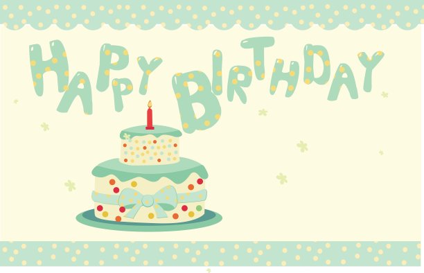 可爱的生日贺卡图片下载