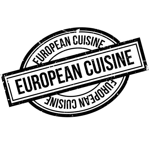 欧洲美食橡皮图章图片下载