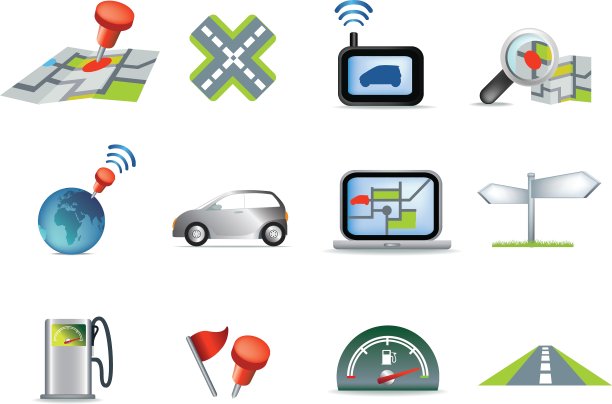 旅游和导航图标图片下载