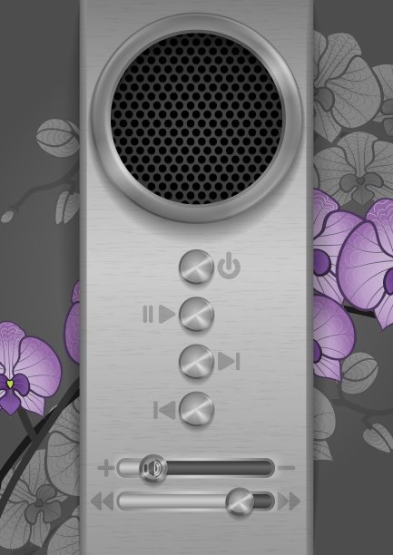 抽象扬声器概念设计图片下载