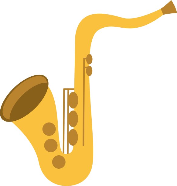 萨克斯乐器的图标图片下载