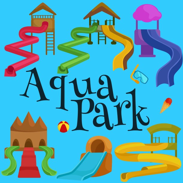 水上乐园用塑料滑梯图片下载