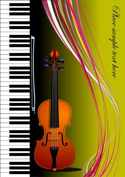 小提琴和钢琴图片下载