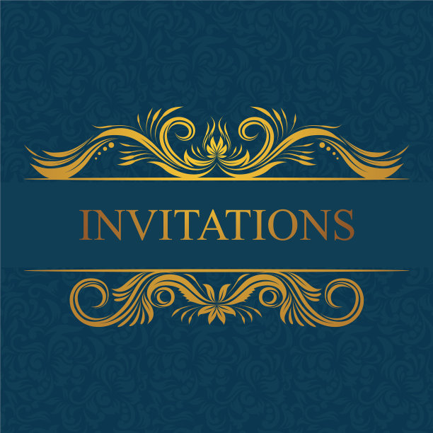 装饰的邀请卡图片下载