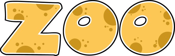 动物园的文本图片下载