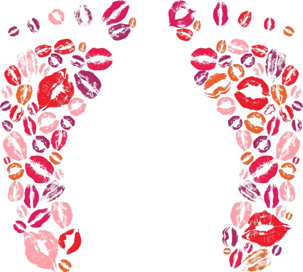 印记的脚图片下载