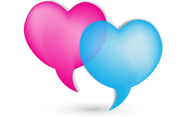 爱的言语泡泡标志图片下载