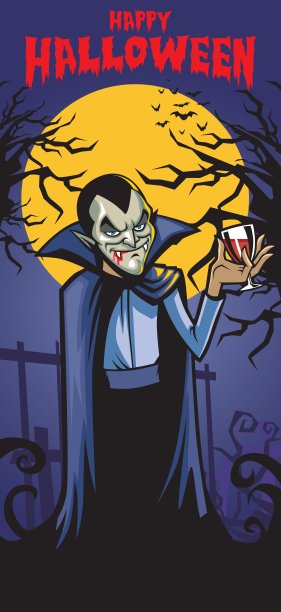 德古拉和一杯血图片下载