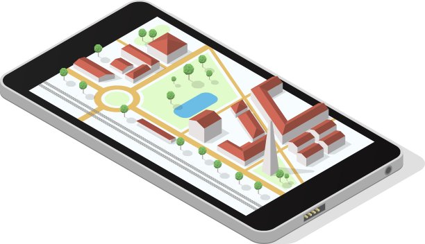 智能手机屏幕地图图片下载