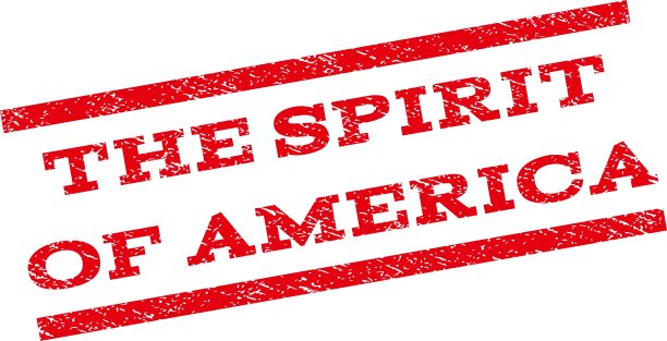 美国精神水印邮票图片下载