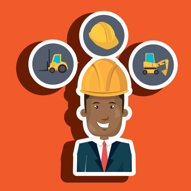 人施工头盔升降车图片下载