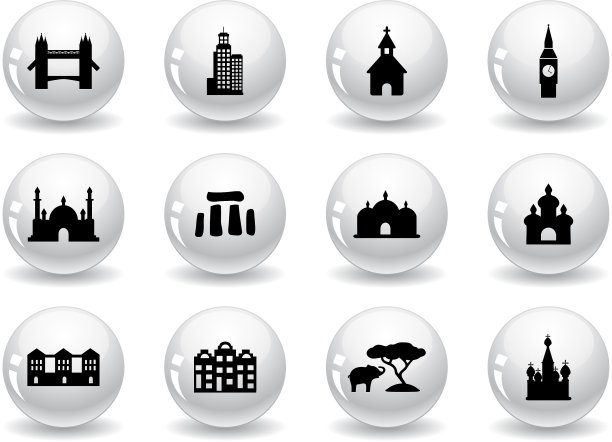 网页按钮、地标图标图片下载