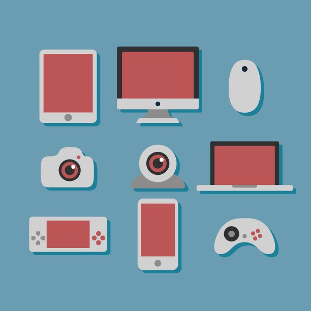 技术和设备图标集图片下载