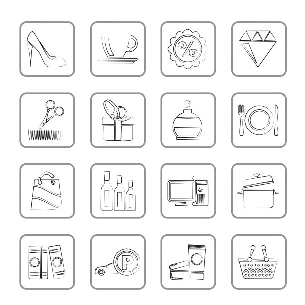 购物和商场图标图片下载