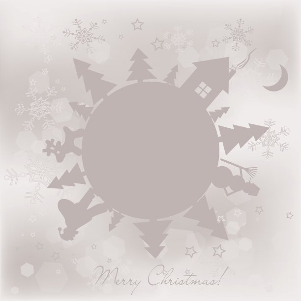 圣诞贺卡模板图片下载