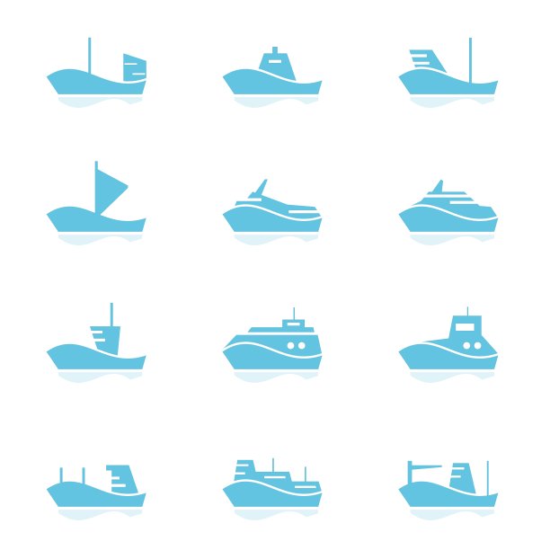 船舶图标组图片下载