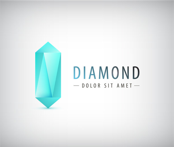 3d钻石水晶标志图标图片下载