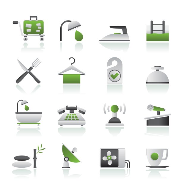 酒店和汽车旅馆的标志图片下载