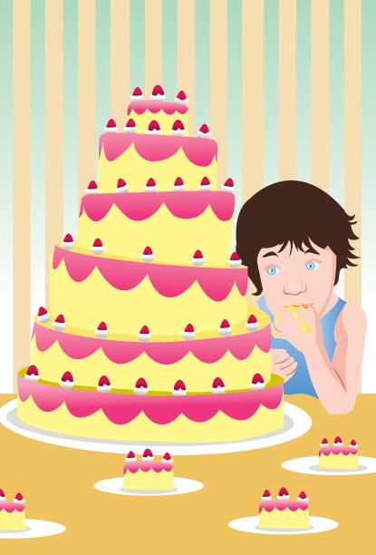 吃蛋糕图片下载